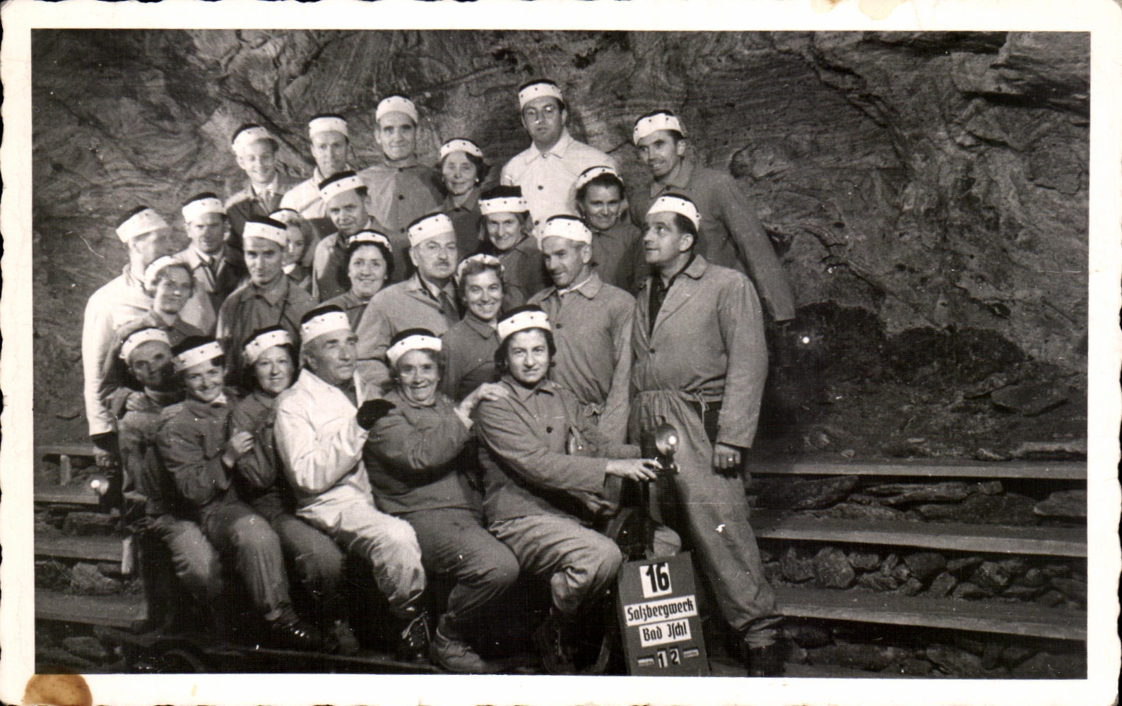 CPSM Salzbergau Bad Ischl Grubeneinfahrt Theresia Stollen Mines de sel 1957