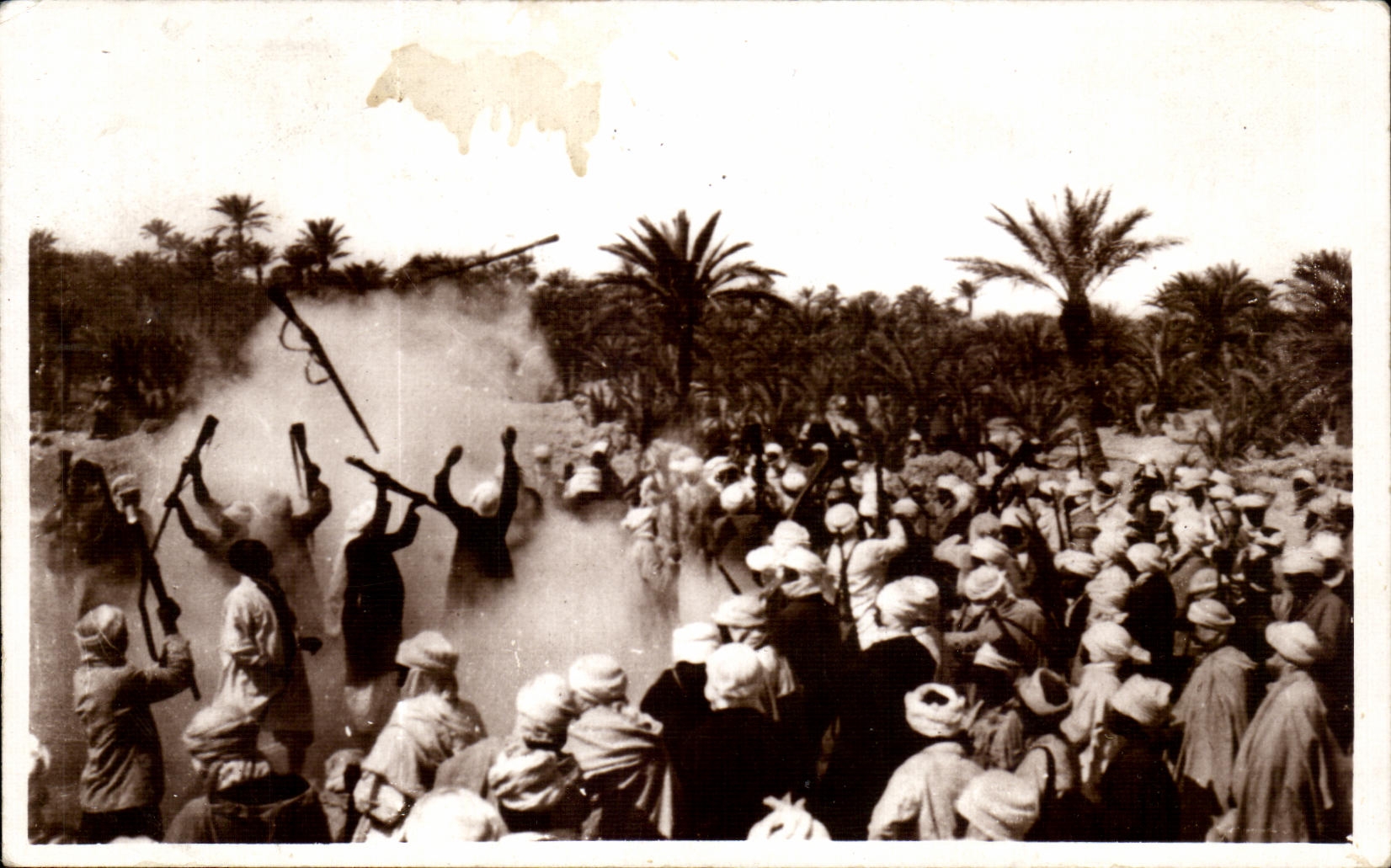 CPA Scenes et Types Fantasia Algerie 