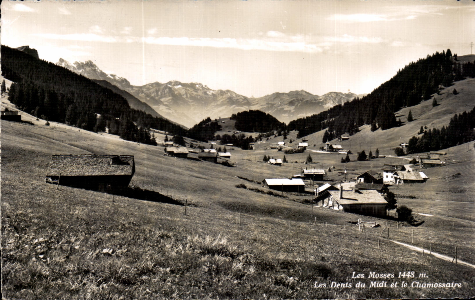 CPA Les Mosses Les Dents du Midi et le Chamossaire