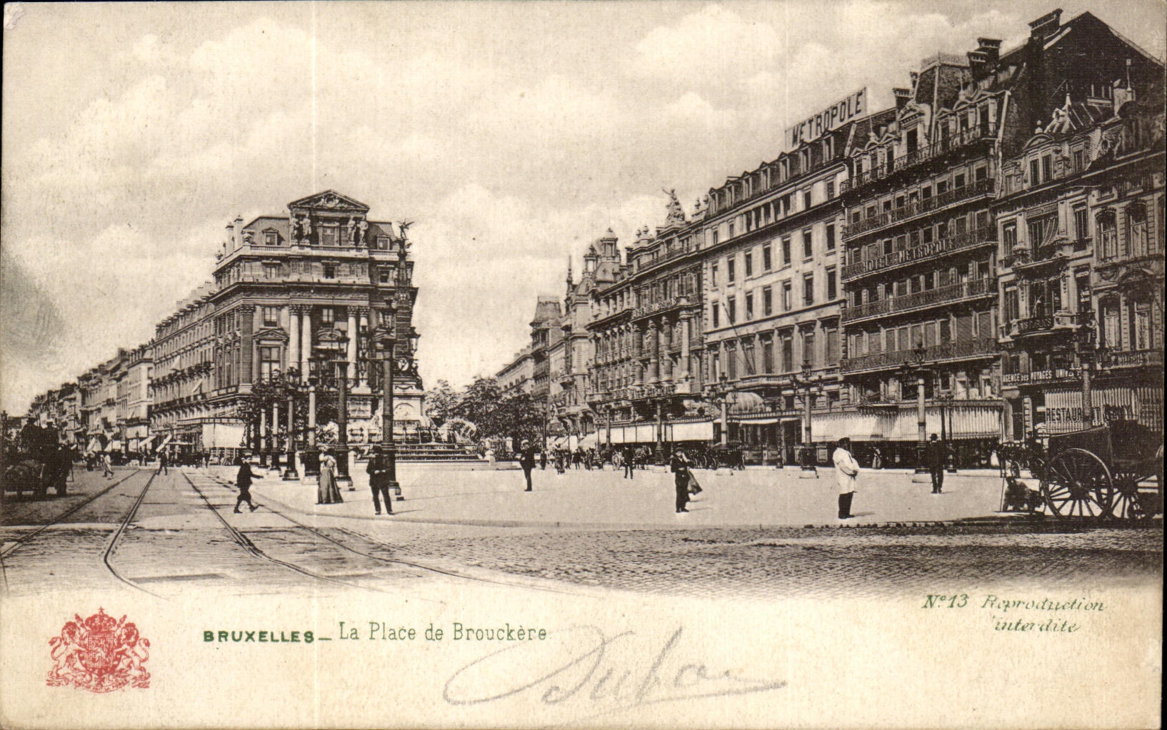 CPA Bruxelles La Place de Brouckere