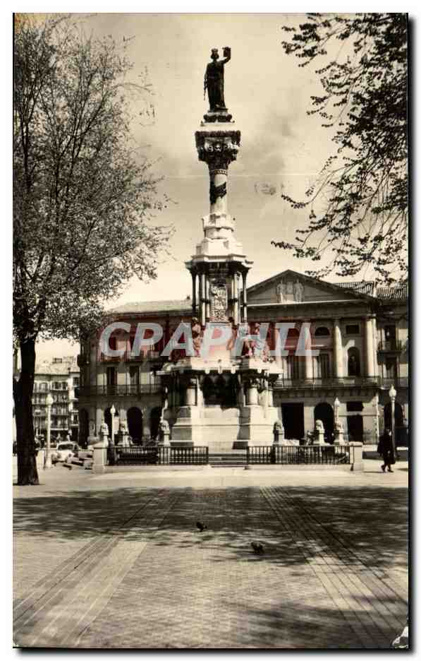 CPA Pamplona Monumento a los Fueros