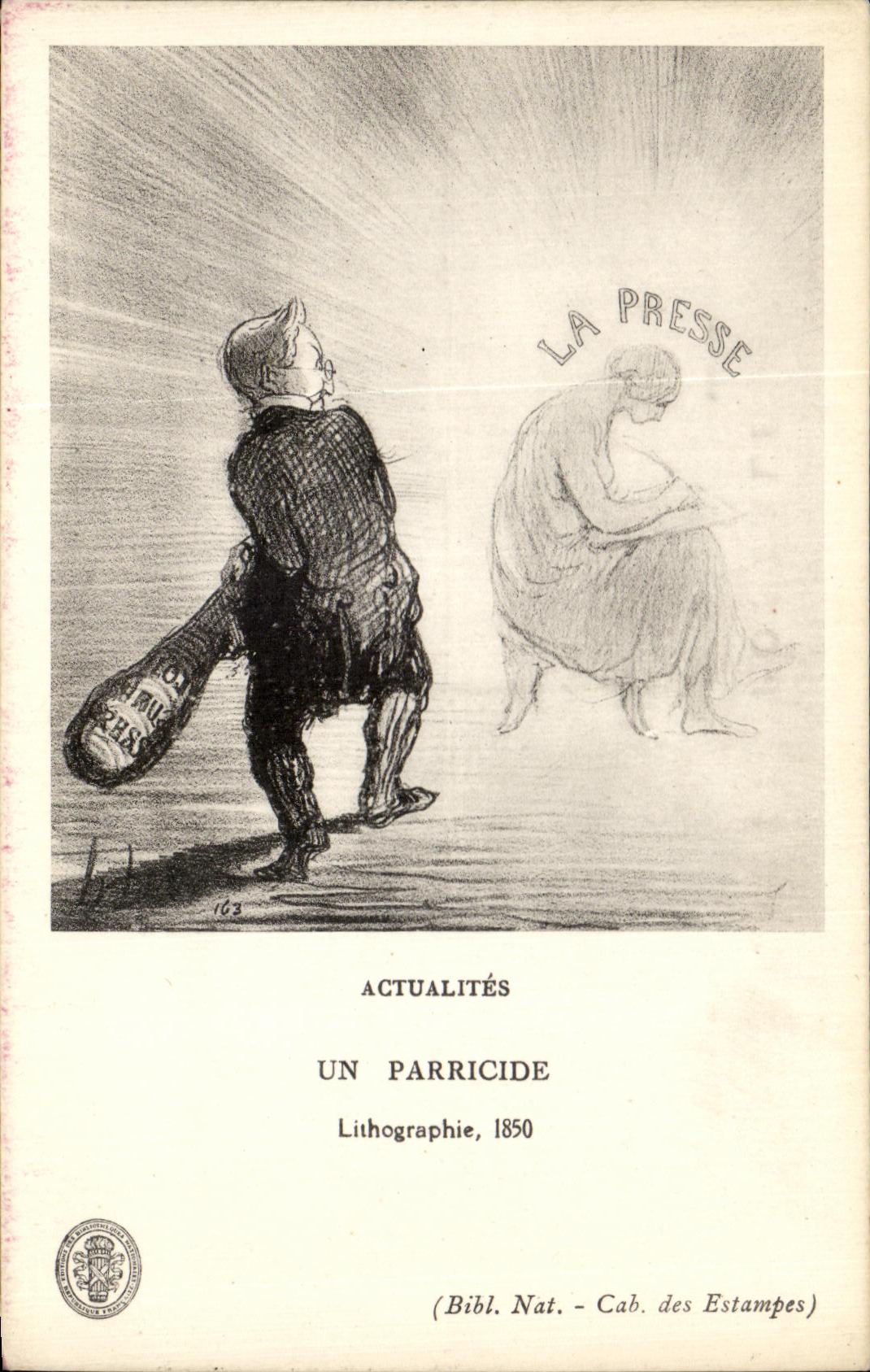CPA Actualites Un Parricide La presse