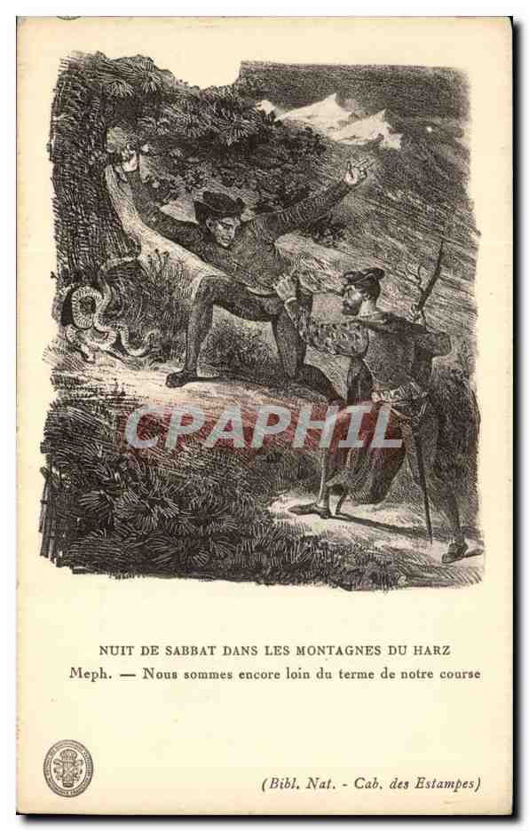 CPA Nuit De Sabbat Dans Les Montagnes Du Harz