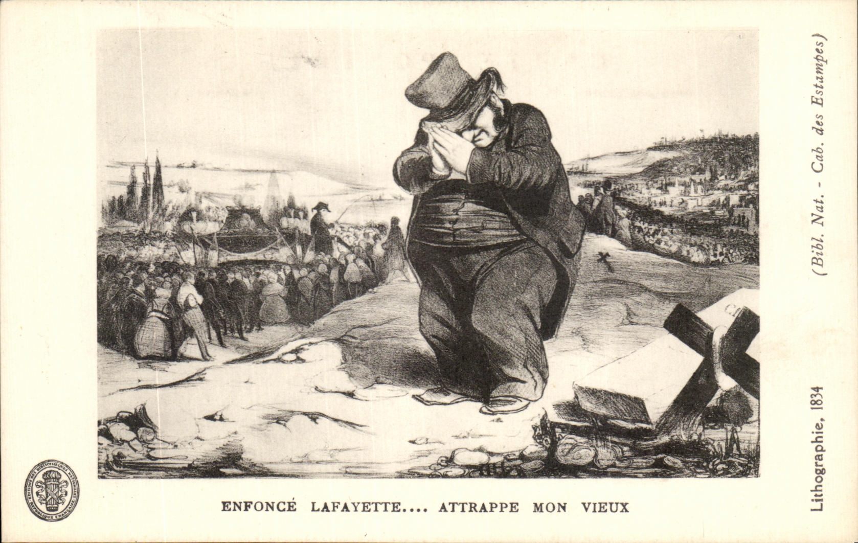 CPA Enfonce Lafayette Attrappe Mon Vieux