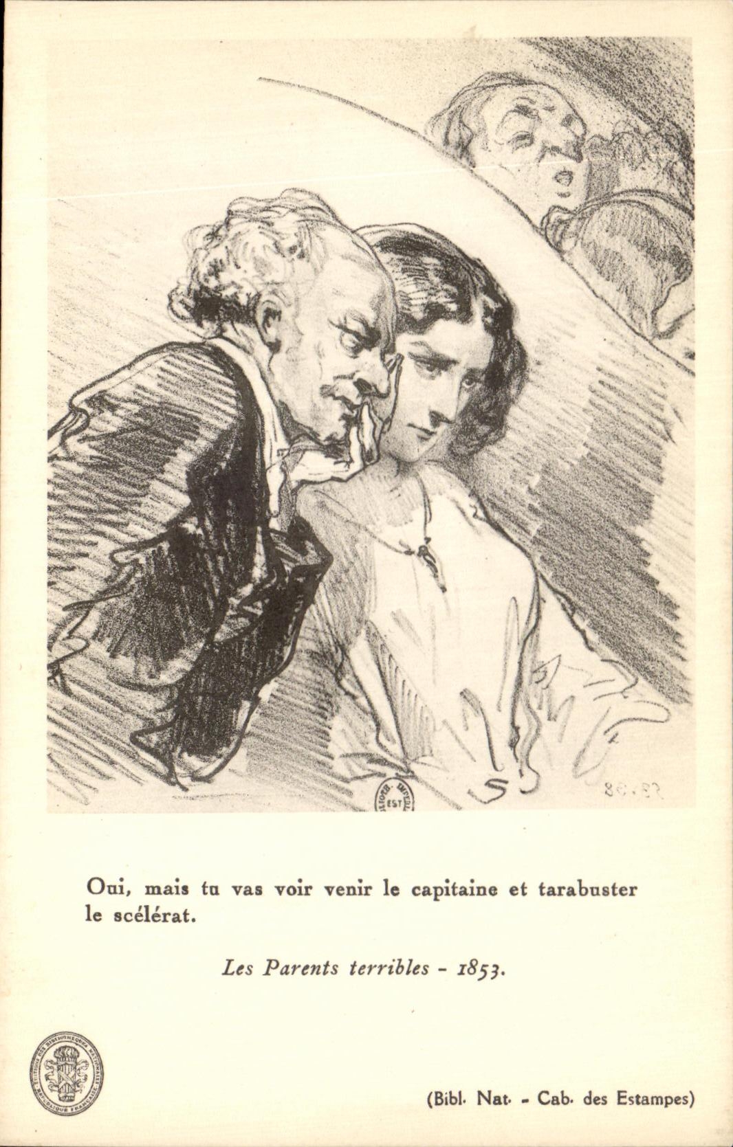 CPA Oui mais tu vas voir venir le capitaine et tarabuster le scelerat