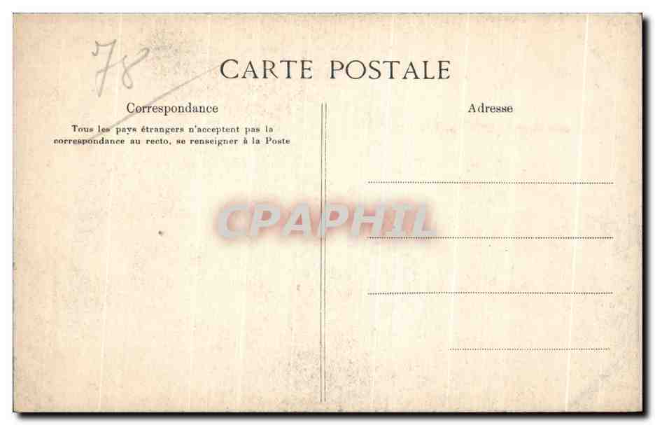 CPA Versailles Napoleon  — Rückseite