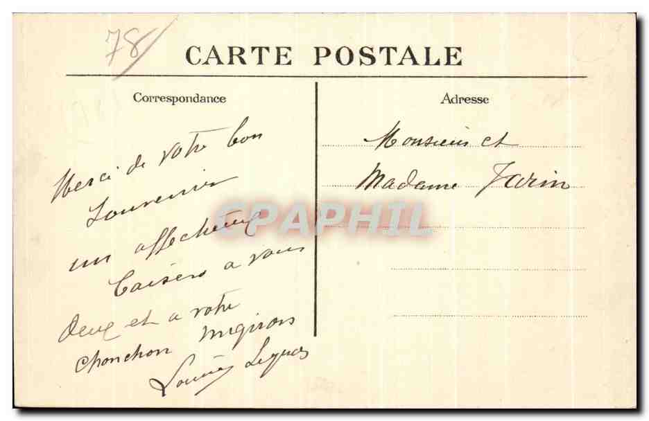 CPA Saint Germain en Laye Les Loges Etablissement de la Legion d Honneur Panorama — Verso