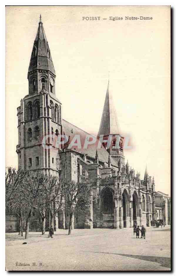 CPA Poissy Eglise Notre Dame