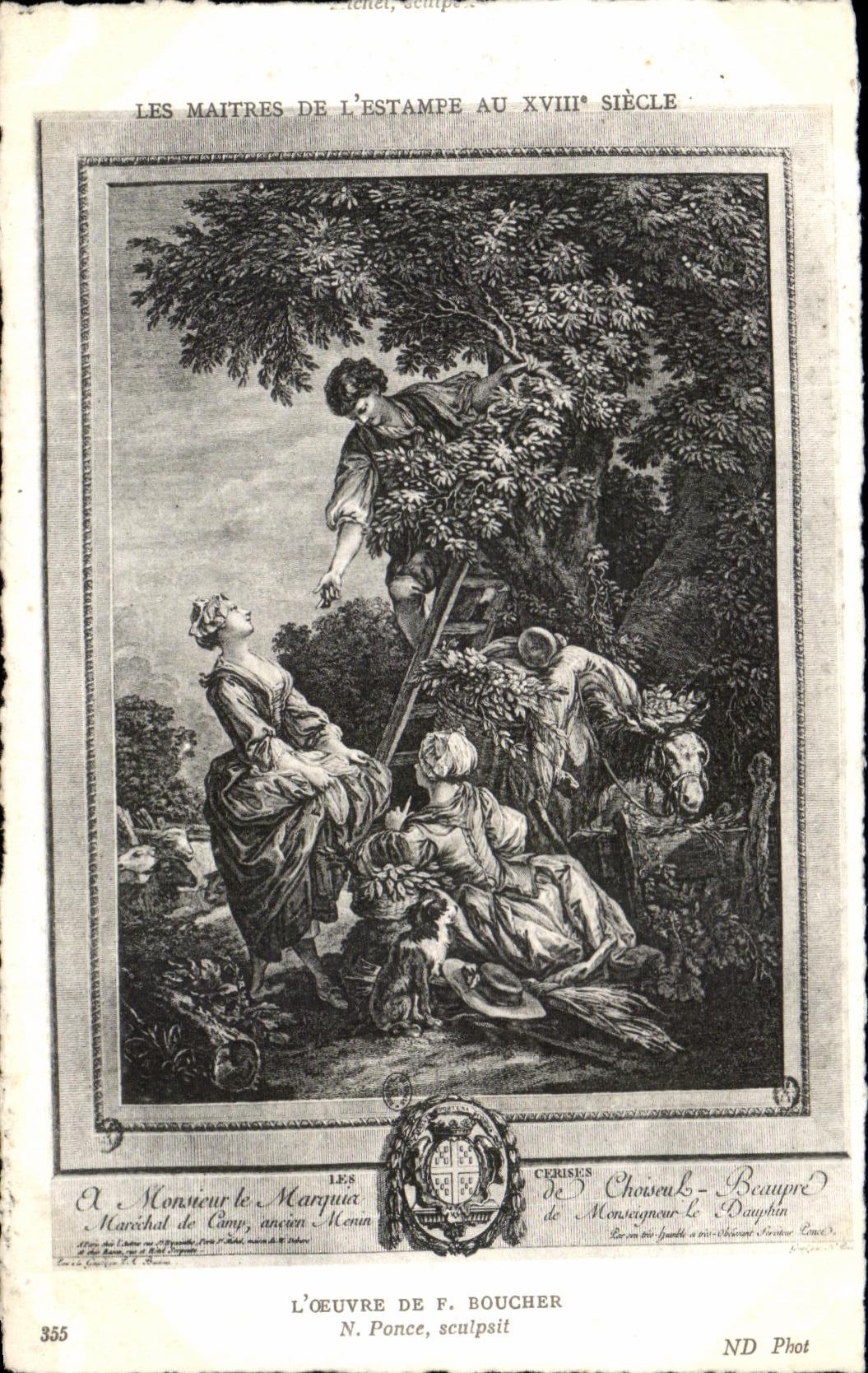 CPA Les Maitres De L Estampe Au L Oeuvre De Boucher Ponce