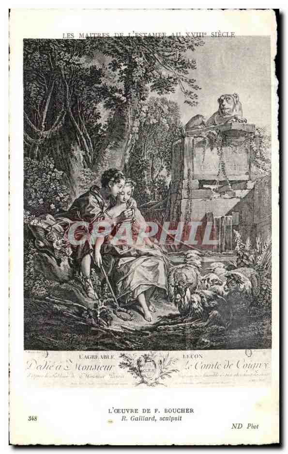 CPA L Oeuvre De Boucher Gaillard L agreable Lecon 