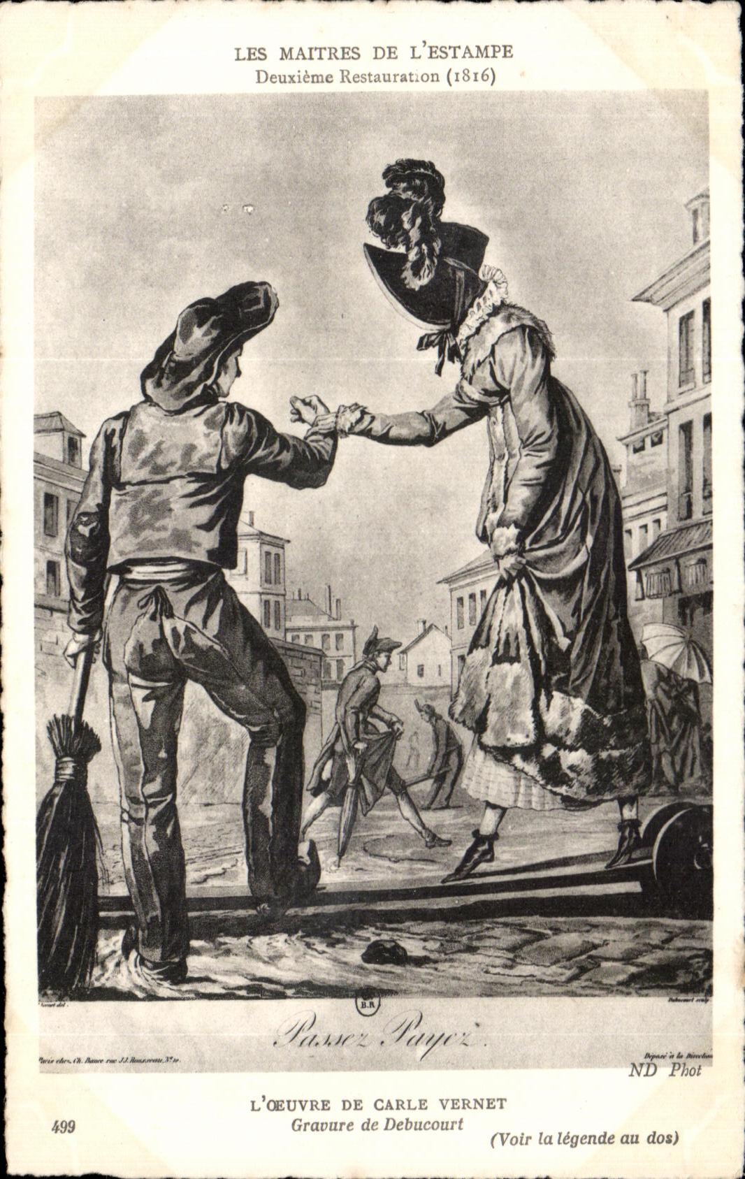 CPA L Oeuvre De Carle Vernet Gravure de Debucourt