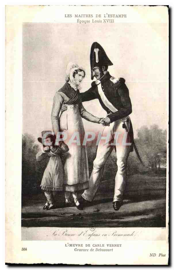 CPA L Oeuvre De Carle Vernet Gravure de Debucourt La bonne d enfants