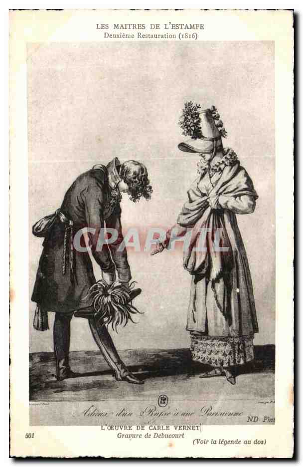 CPA L Oeuvre De Carle Vernet Gravure de Debucourt