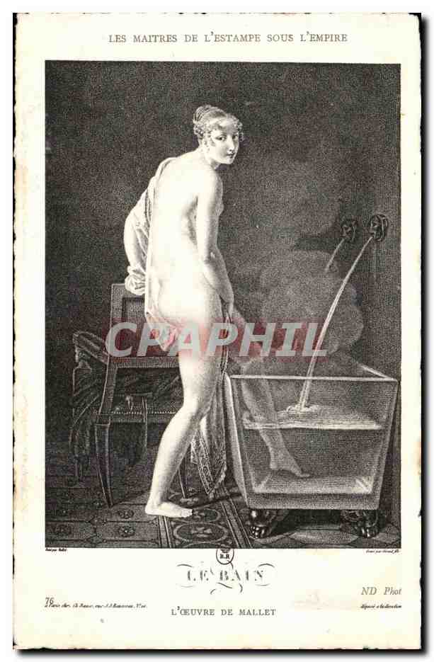 CPA L Oeuvre De Mallet Le bain femme nue