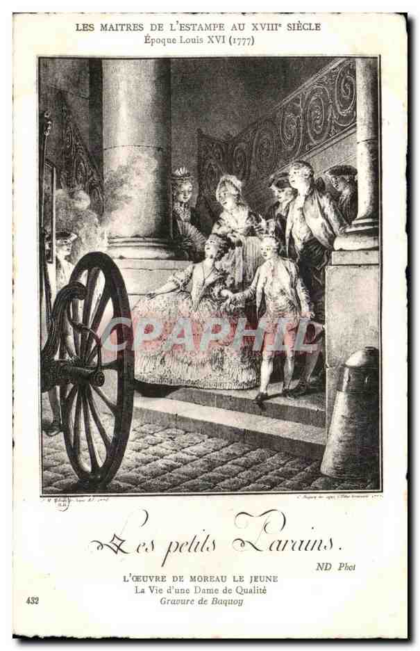 CPA Les Maitres De L Estampe Au 18eme Les petits parains Moreau le jeune Baquoy