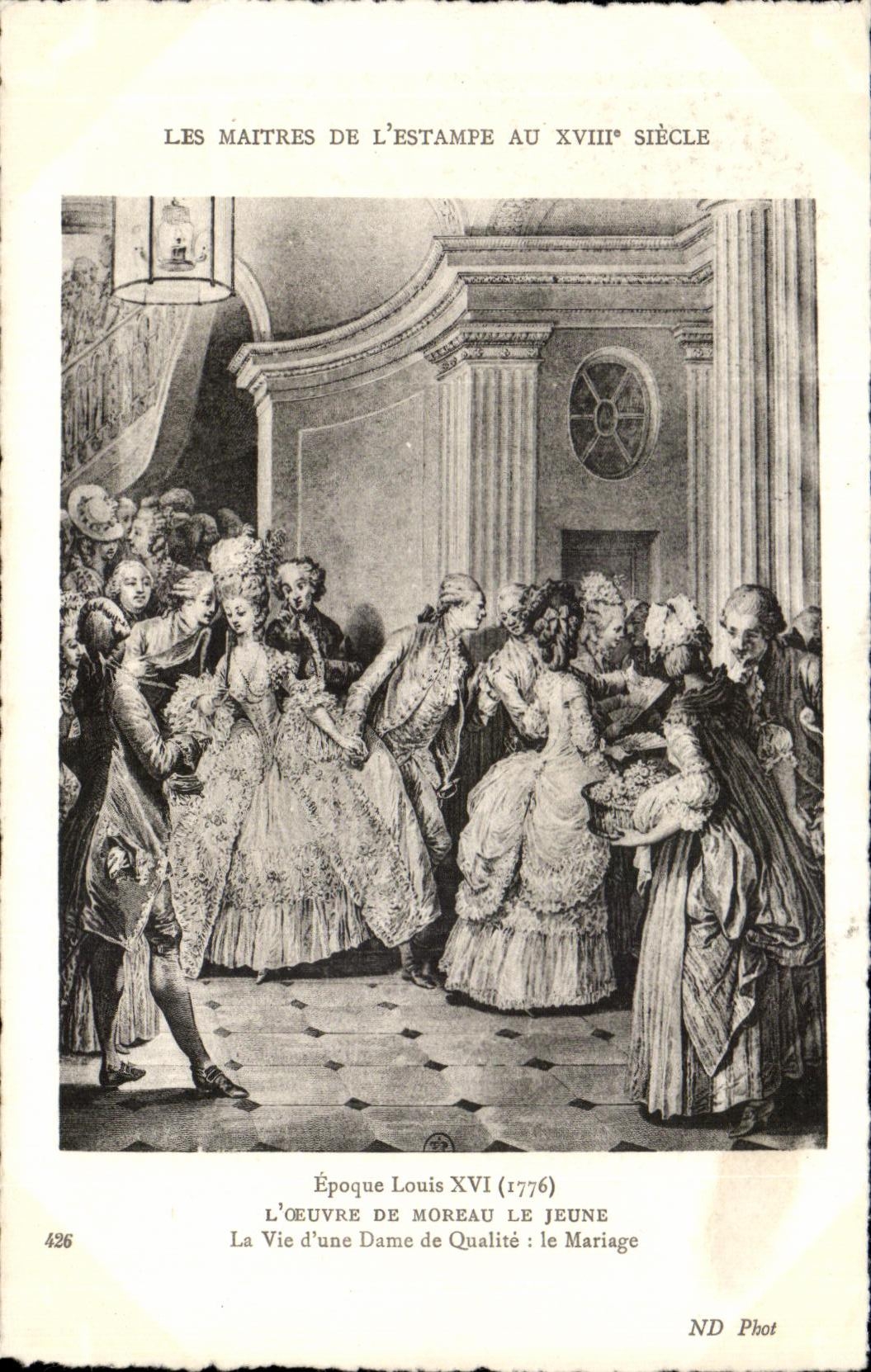 CPA Les Maitres De L Estampe Au 18eme Epoque Louis XVI Moreau le Jeune Le mariage 
