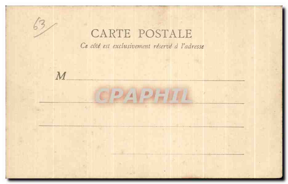 CPA Mont Dore Salle d aspiration  — Rückseite