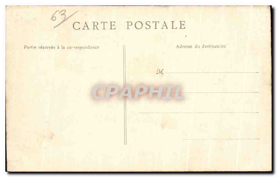 CPA Le Mont Dore Le Kiosque a Musique dans Le Parc — Verso