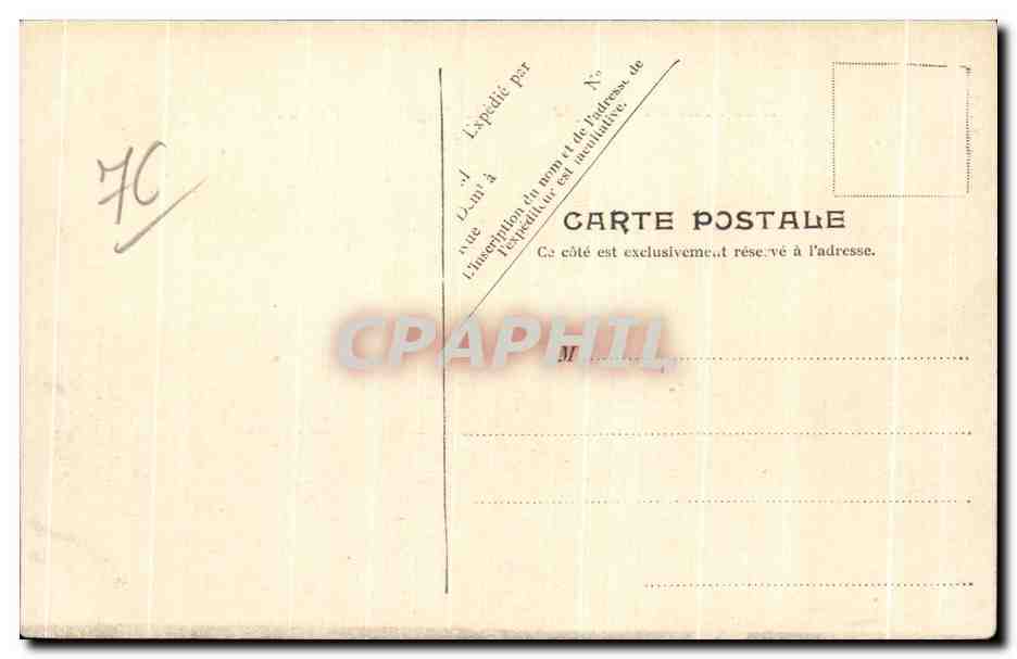CPA Dieppe Environs de La Plage De Puys et la Falaise — Rückseite