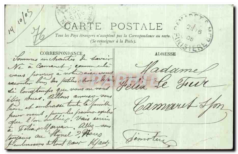 CPA Le Havre La Jetee et I Avant Port Bateau — Rückseite