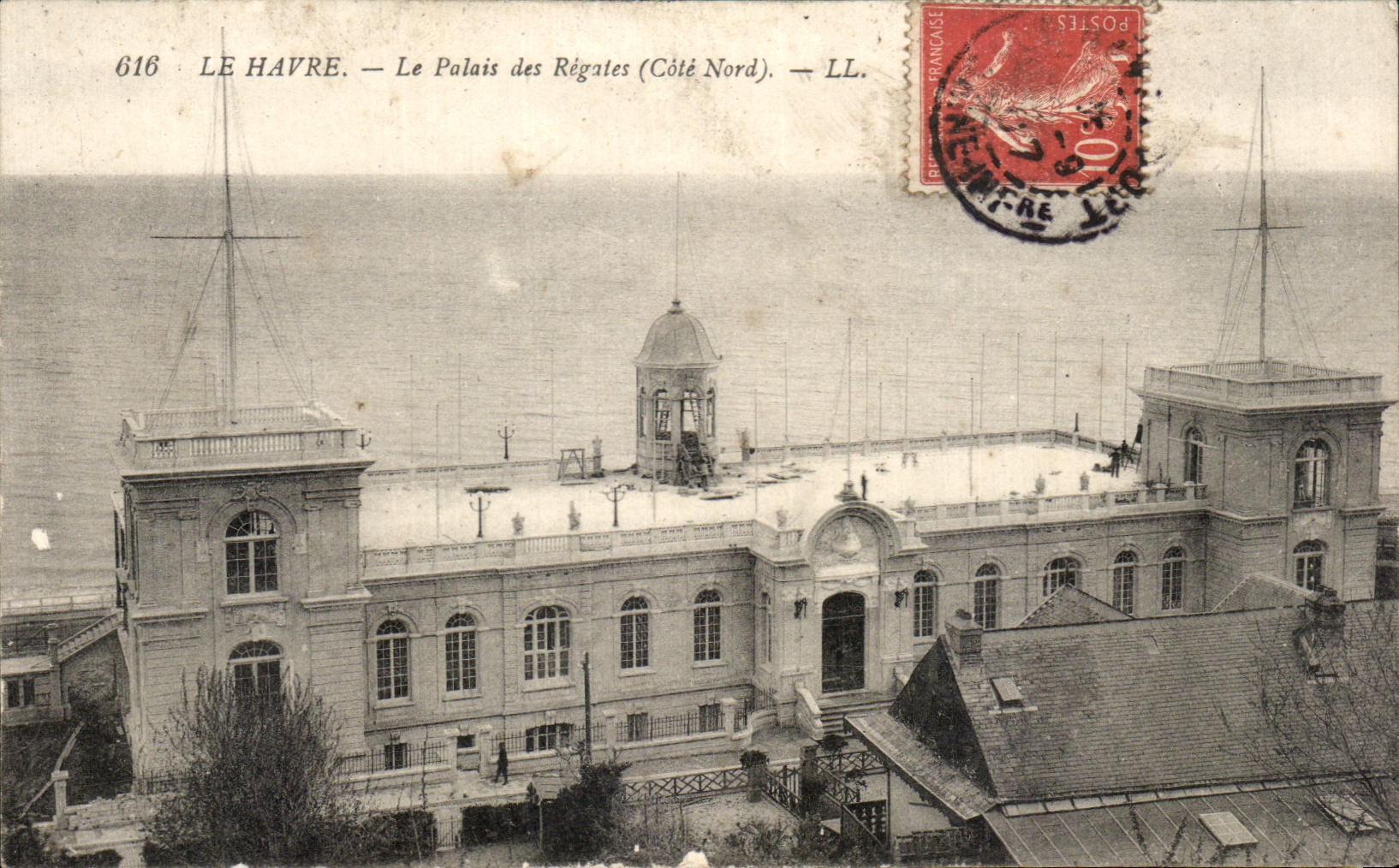 CPA Le Havre Le Palais des Regates (Cote Nord)