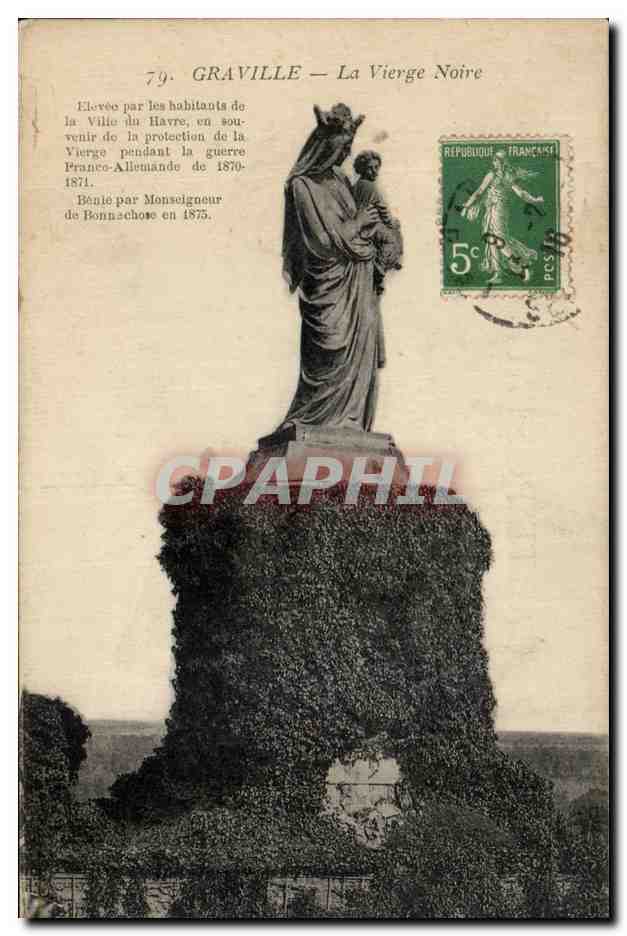 CPA Graville La Vierge Noire