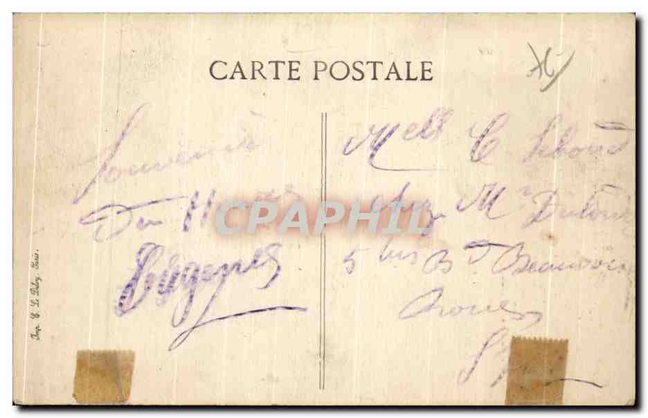CPA Graville La Vierge Noire — Rückseite