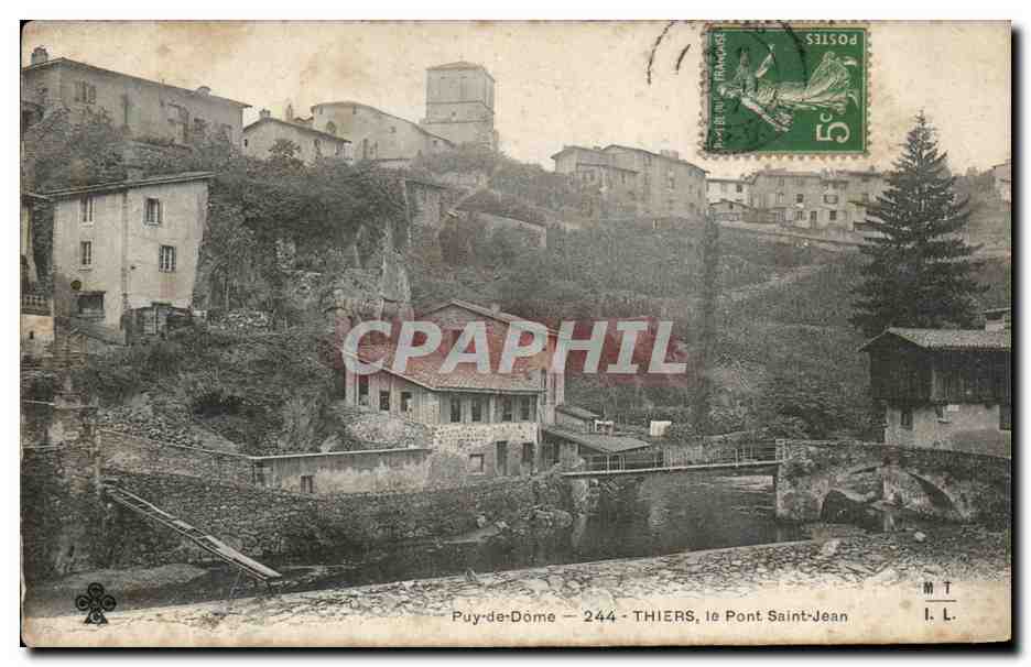 CPA Puy de Dome Thiers le Pont Saint Jean