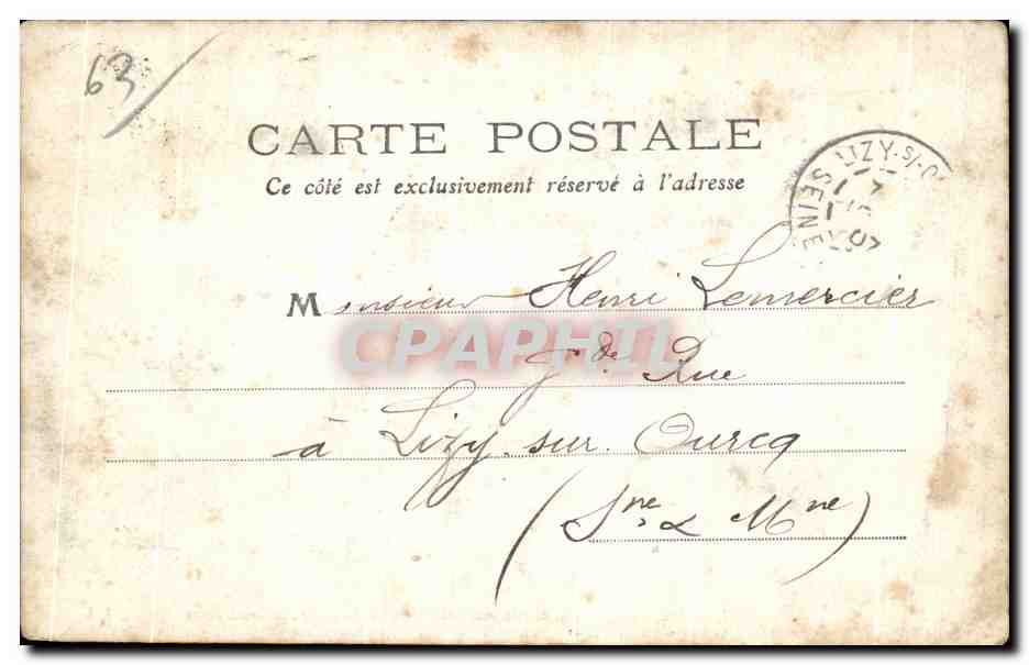CPA Puy de Dome Thiers le Pont Saint Jean — Back