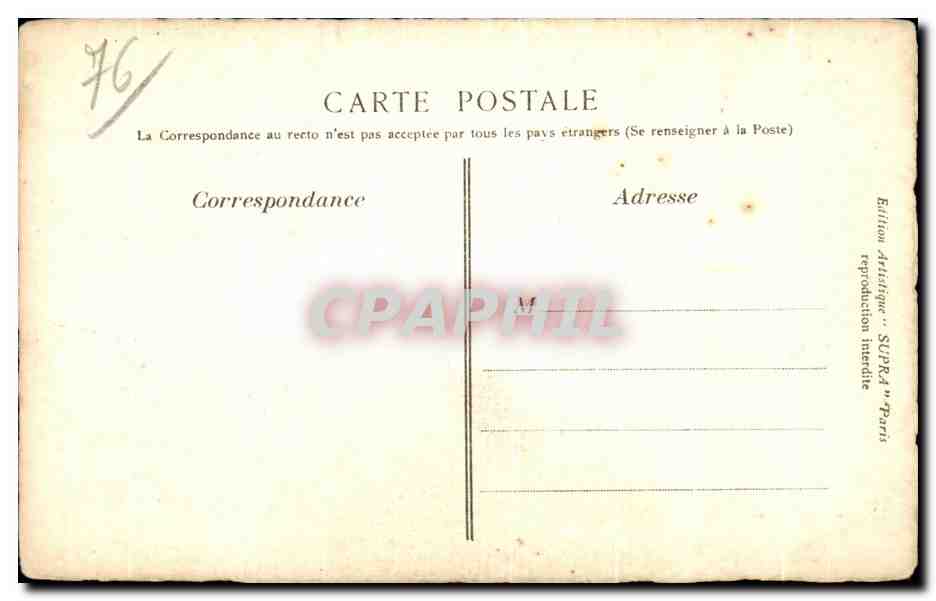 CPA Rouen Hotel de Bourgtheroulde — Rückseite