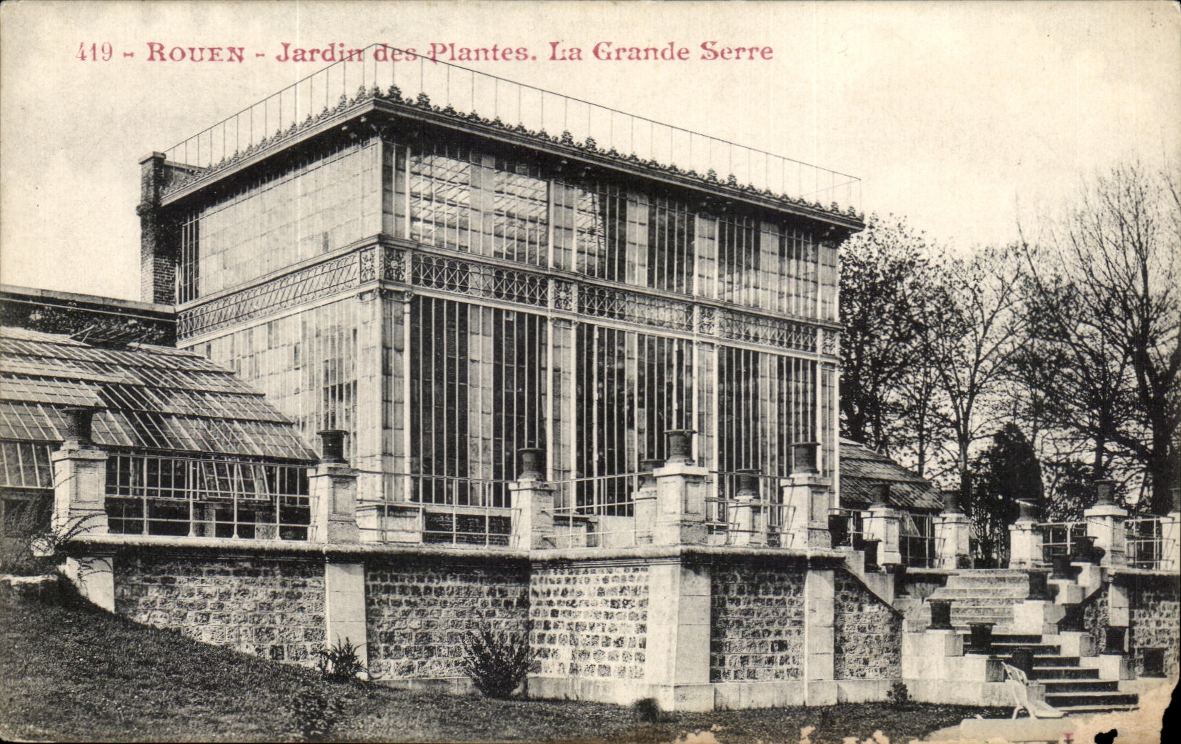 CPA Rouen Jardin des Plantes La Grande Serre
