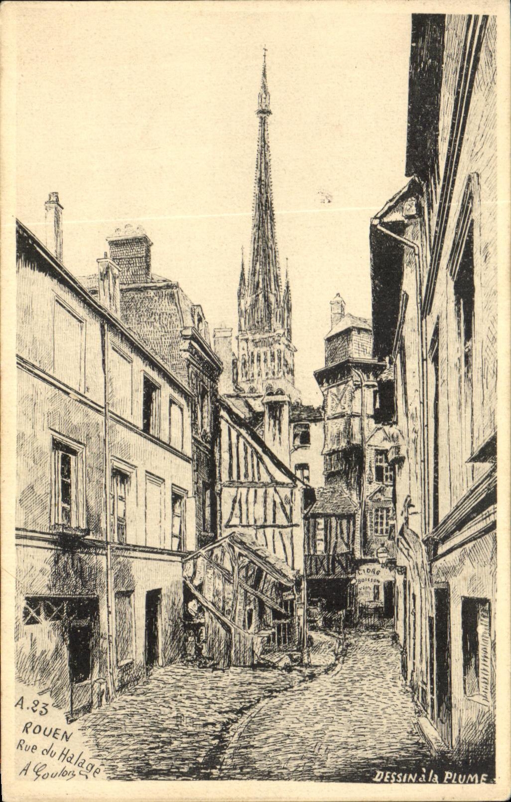 CPA Rouen Rue du Halage