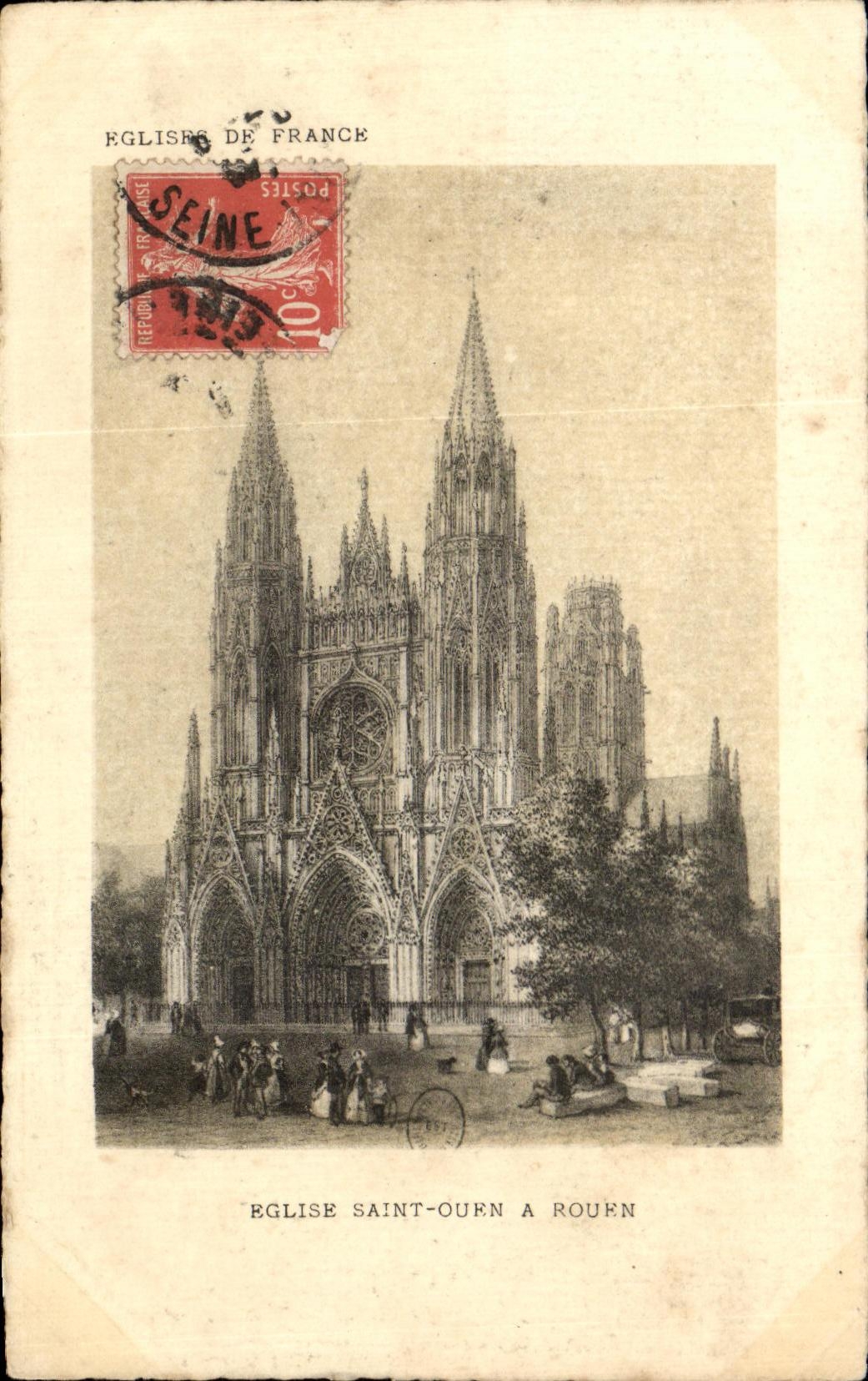 CPA Eglise Saint Ouen A Rouen