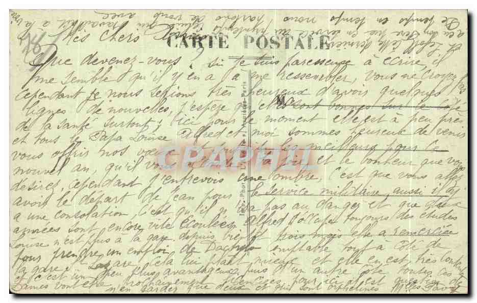 CPA Saint Germain En Laye Place du Chateau L Eglise — Verso