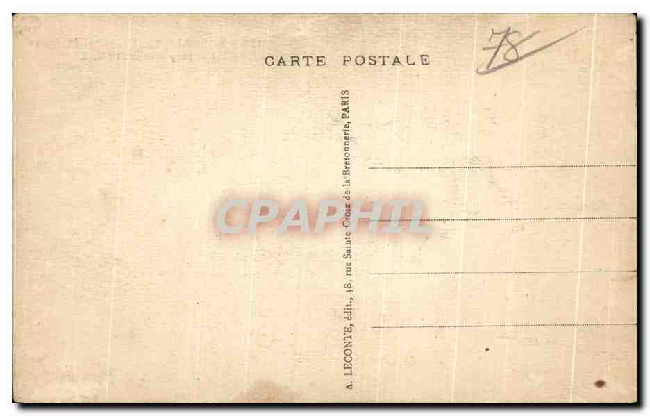Versailles - L'Hôpital Militaire - A. L. — Rückseite