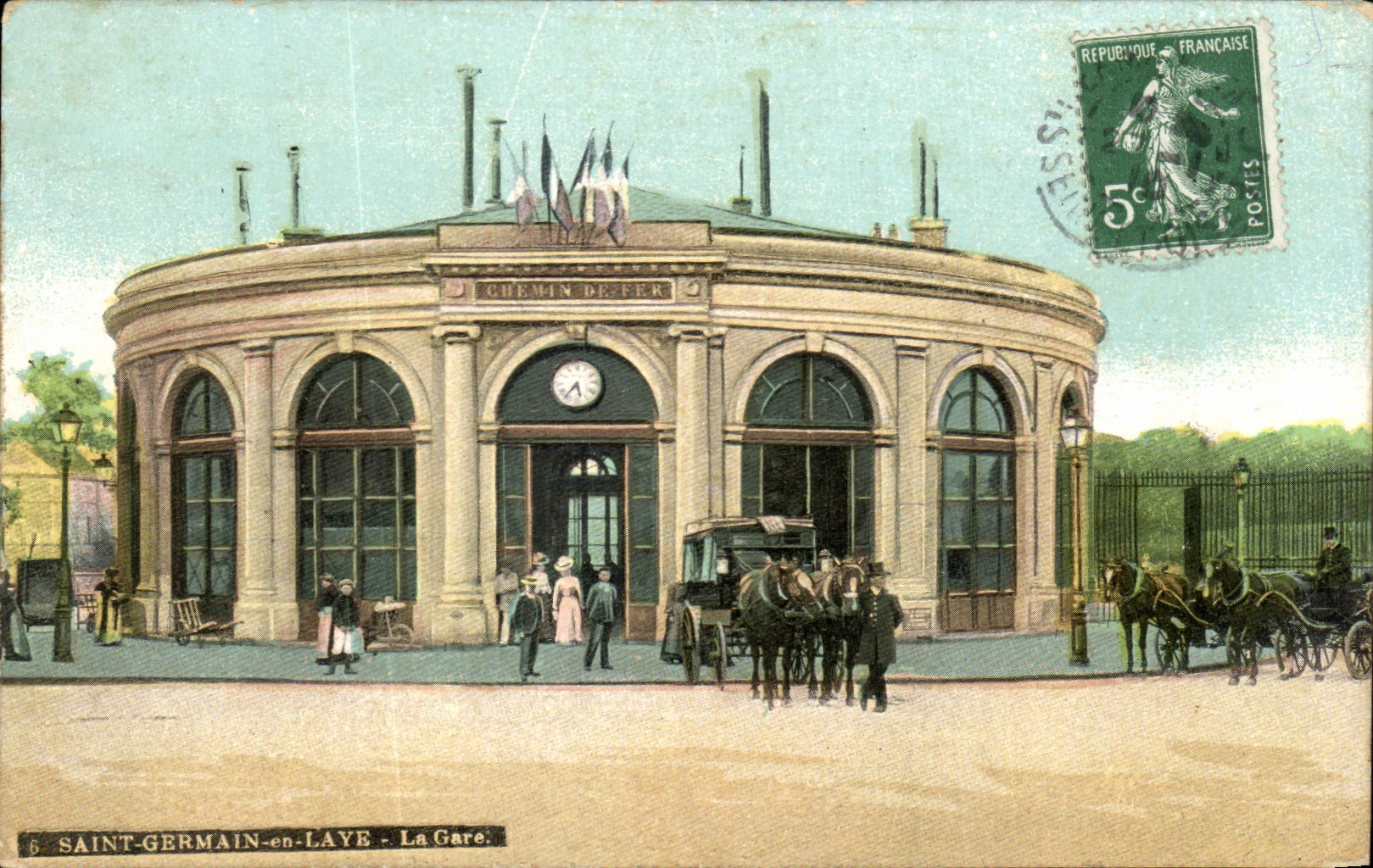 CPA Saint Germain en Laye La Gare