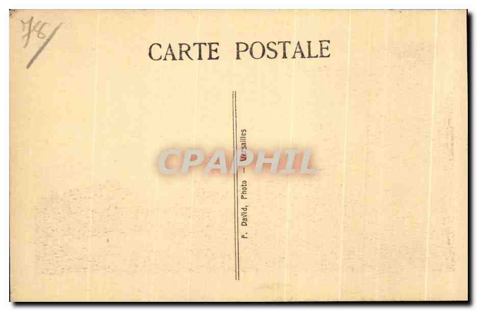 Vallée de Chevreuse — Château de la Madeleine — Ancien chemin de ronde — F. David, Vr-sailles — Verso