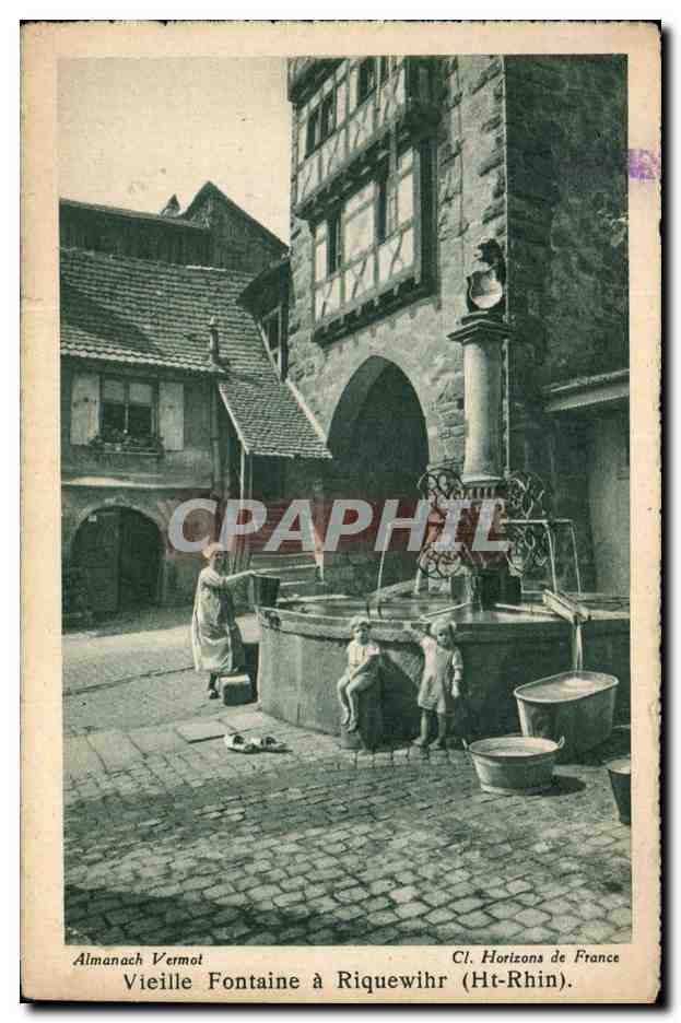 CPA Vieille Fontaine a Riquewihr Enfants