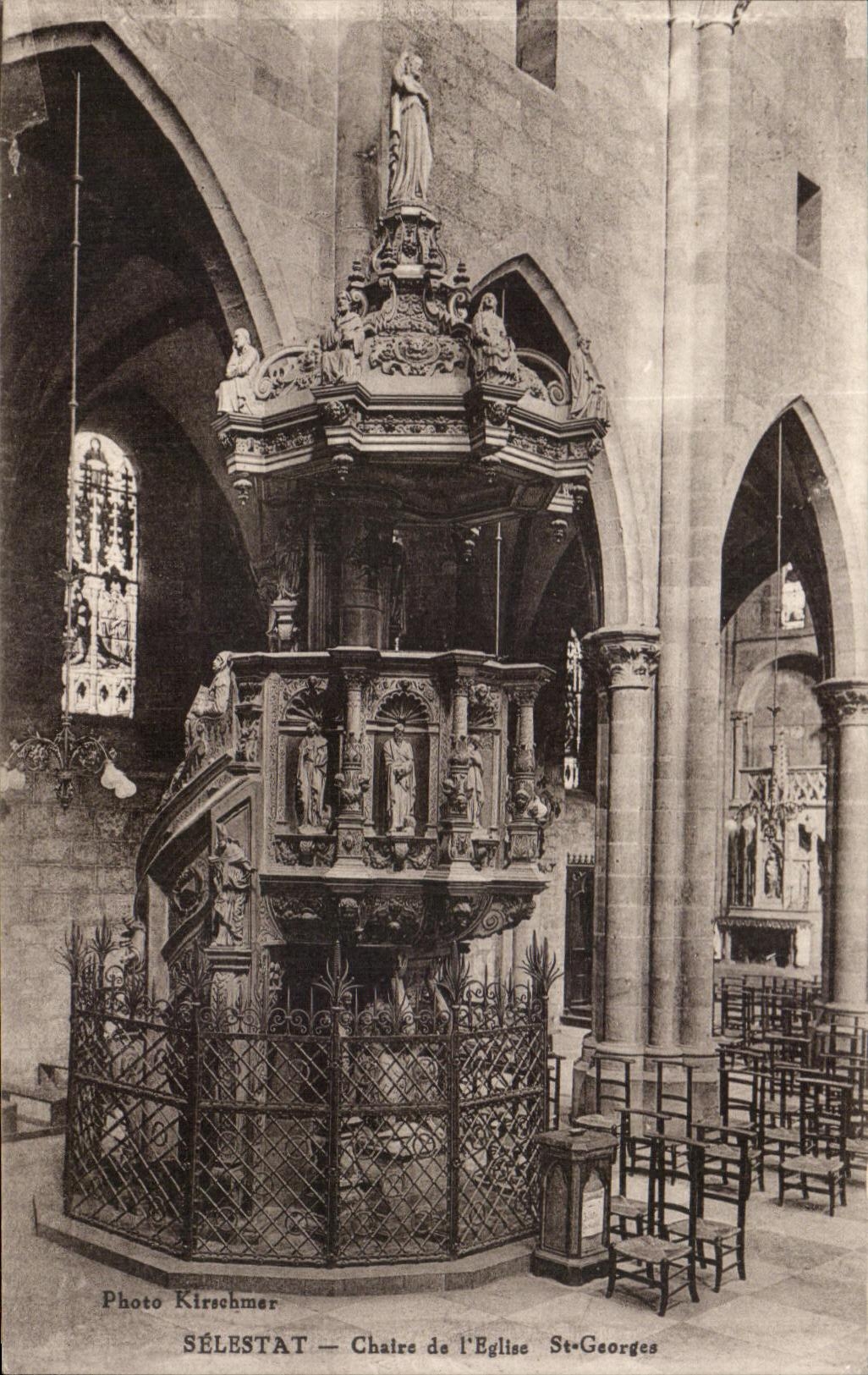 CPA Selestat Chaire de I Eglise St Georges