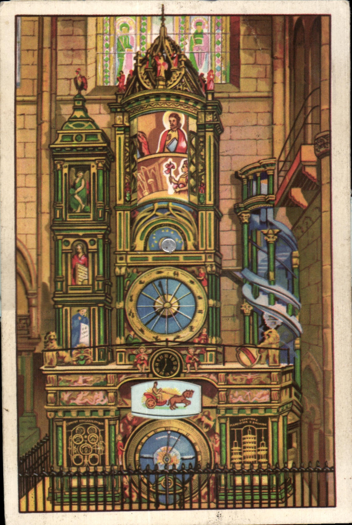 CARTE SYSTEME L Horloge astronorique de la Cathedrale de Strasbourg