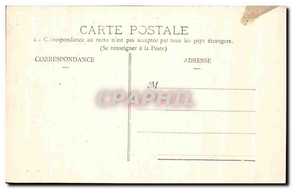 CPA Tunis Palais de Justice Tunisie  — Rückseite