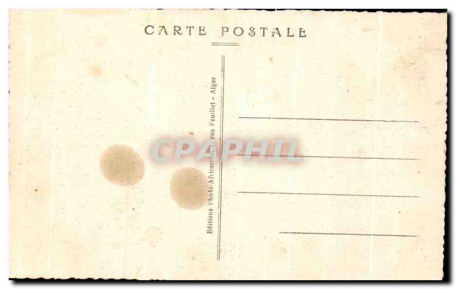 CPA Tunis Le Colisee Tunisie Paris Bar — Verso