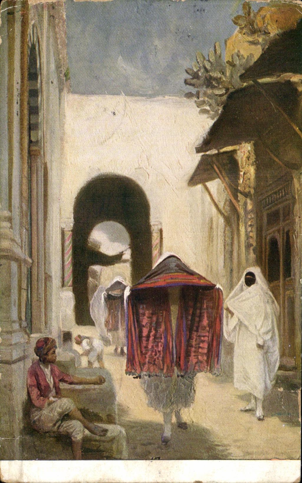 CPA Tunisie Femme Folklore costume