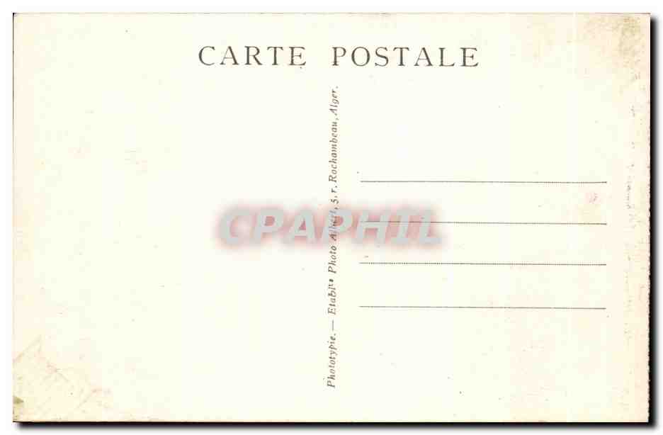 CPA Tunisie Kairouan Entree de la Grande Mosquee — Rückseite
