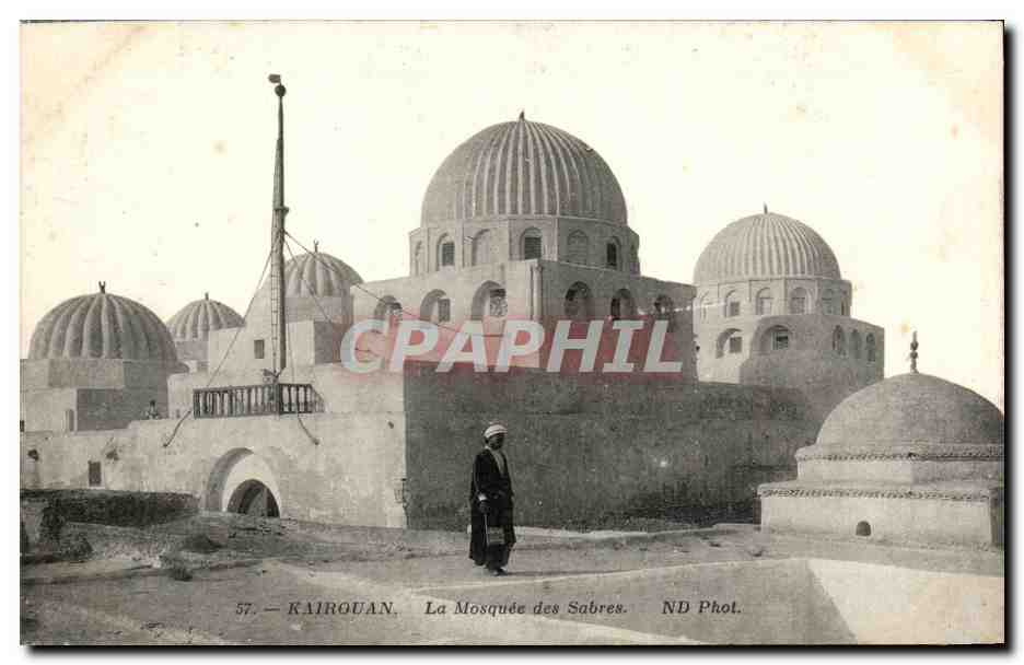 CPA Tunisie Kairouan La Mosquee des Sabres 