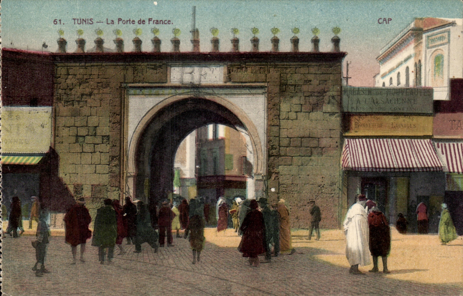 CPA Tunisie Tunis La Porte De France