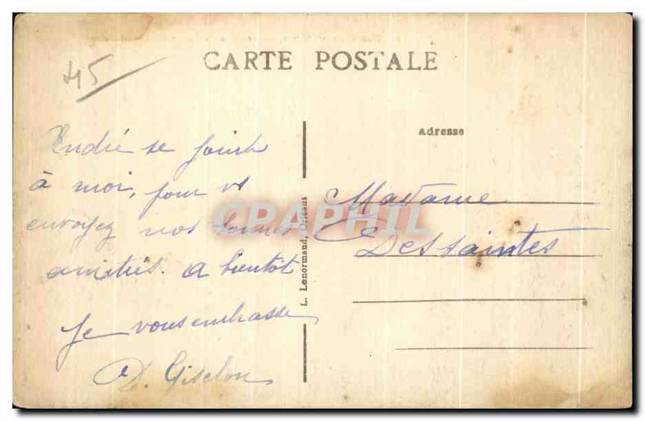 Beaungency (Loiret) — Vue générale — Le Pont — La Loire — Verso