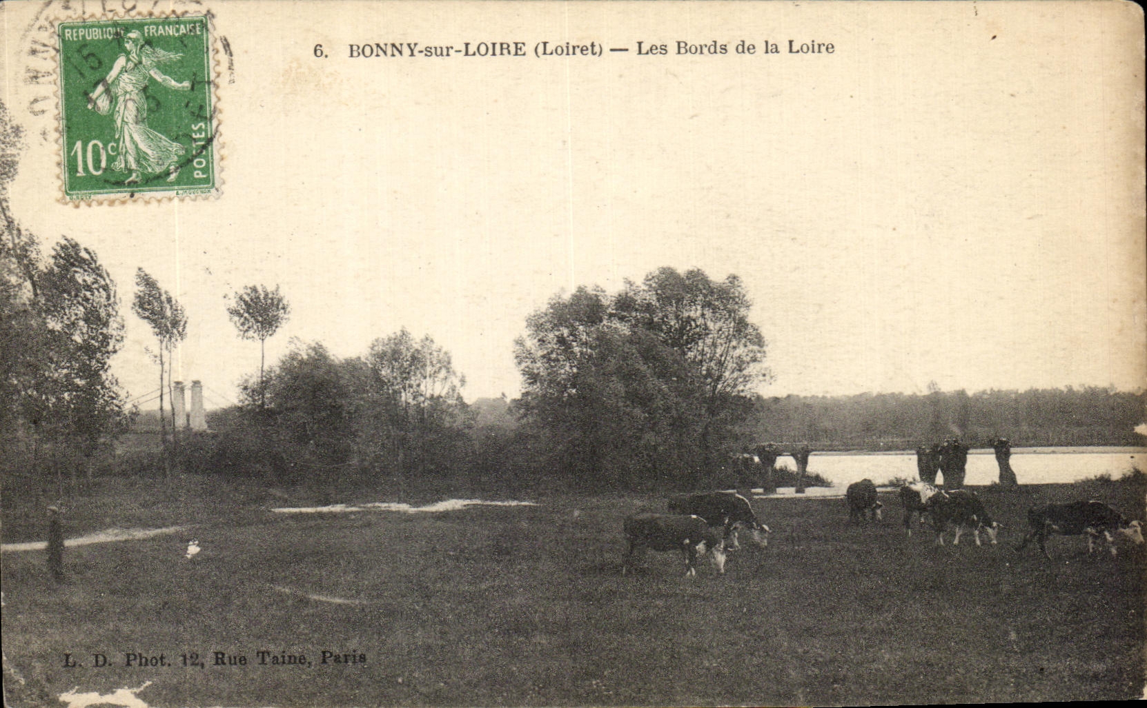 CPA Bonny sur Loire (Loiret) Les Bords de la Loire