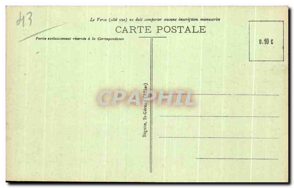 CPA La Haute Loire Pittoresque Le Puy Le Rocher Corneille et la Catbedrale — Verso
