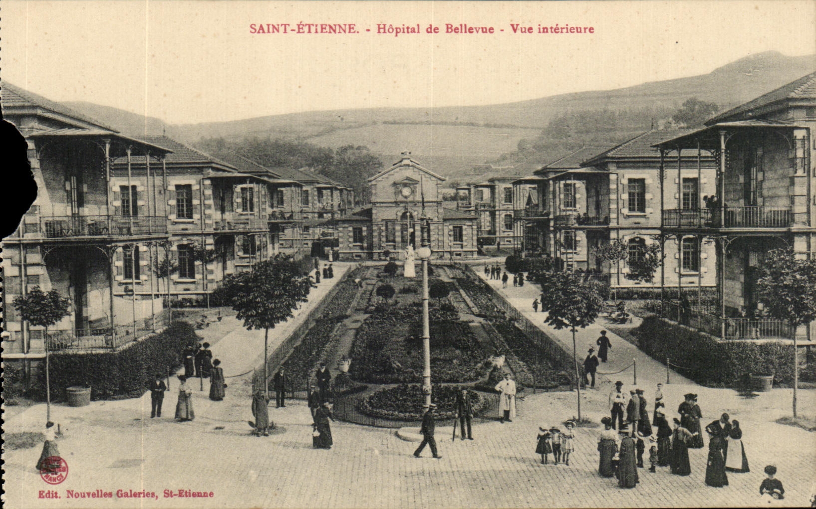 CPA Sainte Etienne Hopital de Bellevue Vue interieure